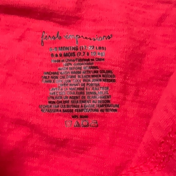 First Impressions red,white and blue short set. 6-9m - Picture 4 of 8